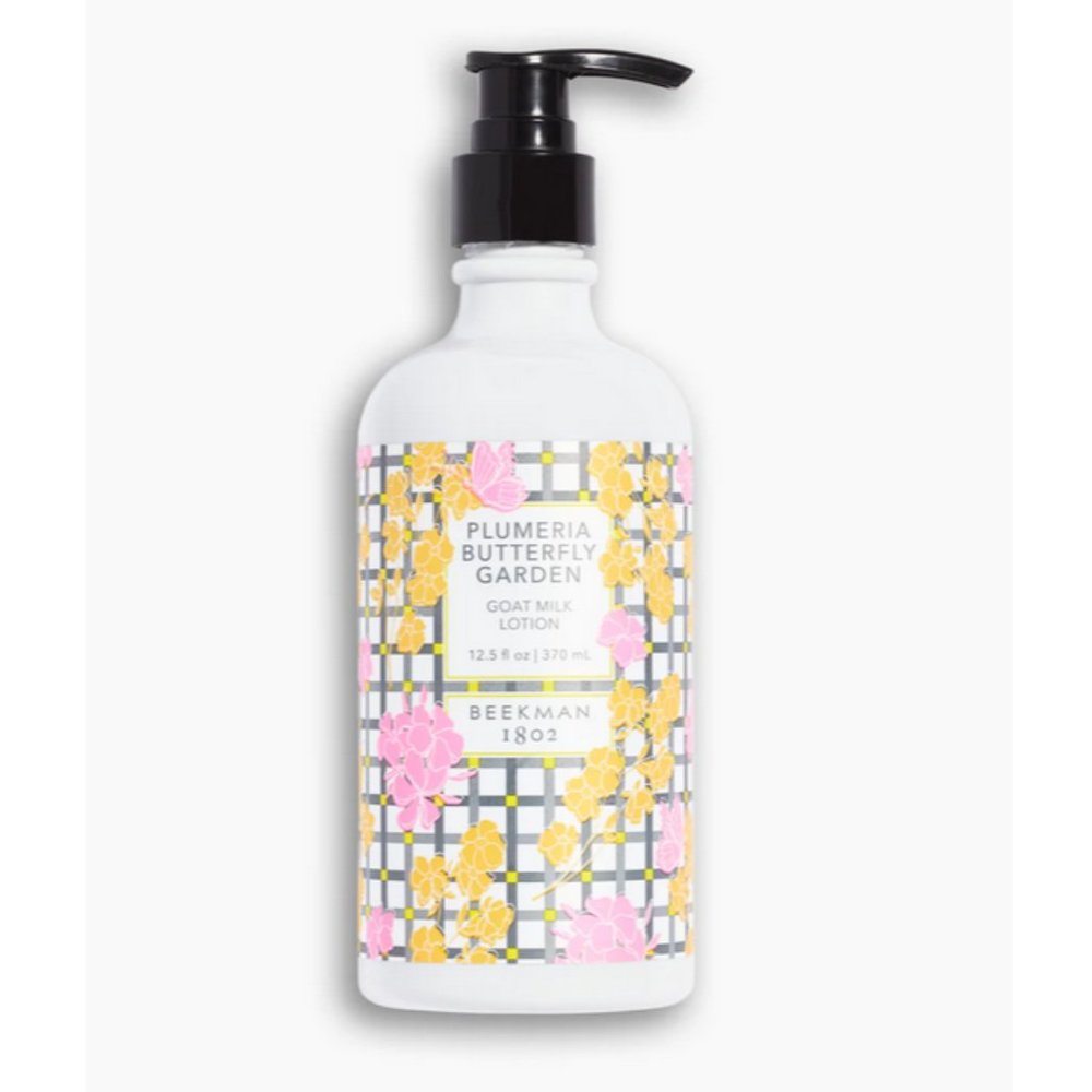 Beekman 1802 Plumeria Butterfly Garden Goat Milk Lotion 12.5oz Sensitive Skin